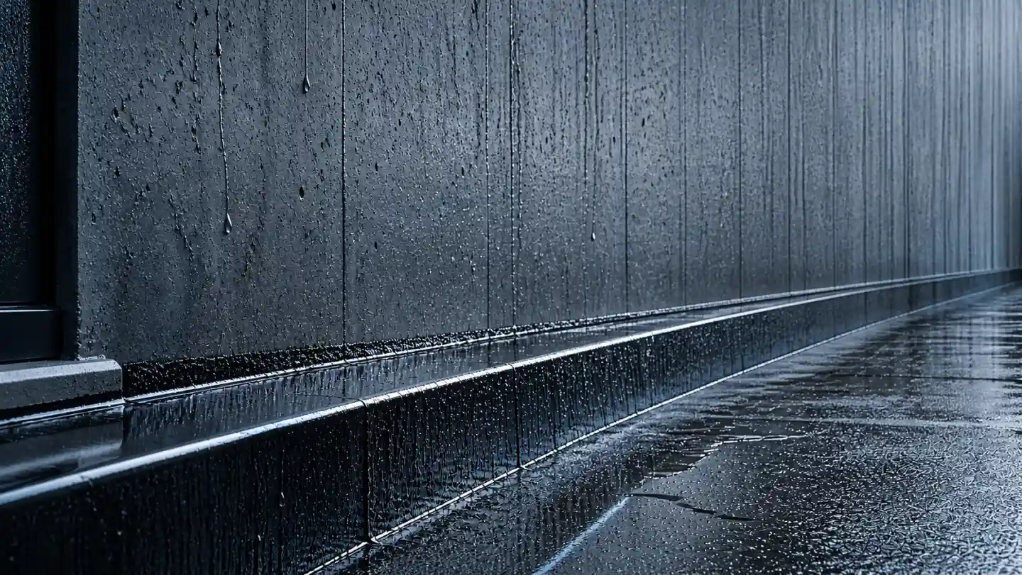 Waterproofing membrane with water runoff