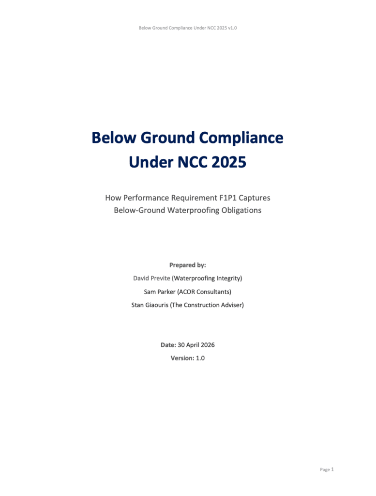 Below Ground Compliance Whitepaper